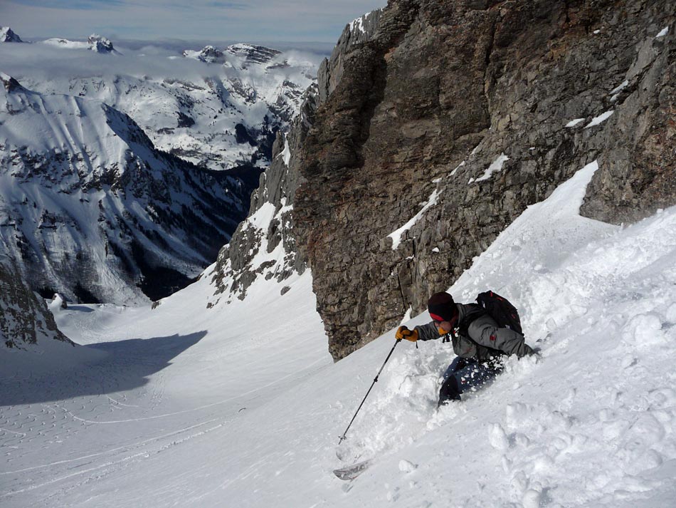 #11 Pointes Longues : Philippe sous le col des Pointes Longues. Pointes Longues : Philippe sous le col des Pointes Longues.