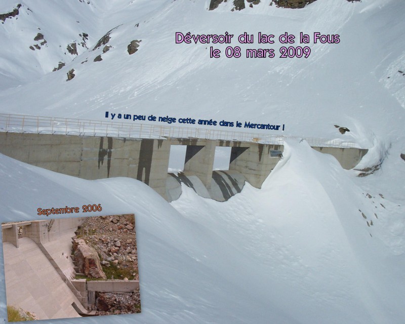 Des tonnes de neige : Petit photomontage pour montrer les quantités extraordinaire de neige dans le Mercantour cette saison
