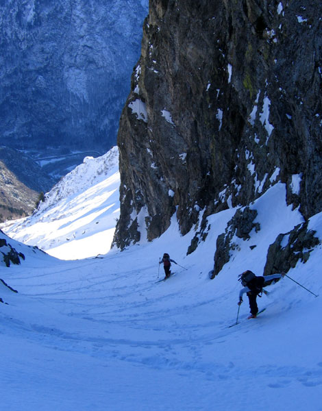 #5 Couloir du col du Sorbier : Entraînement à la conversion Couloir du col du Sorbier : Entraînement à la conversion