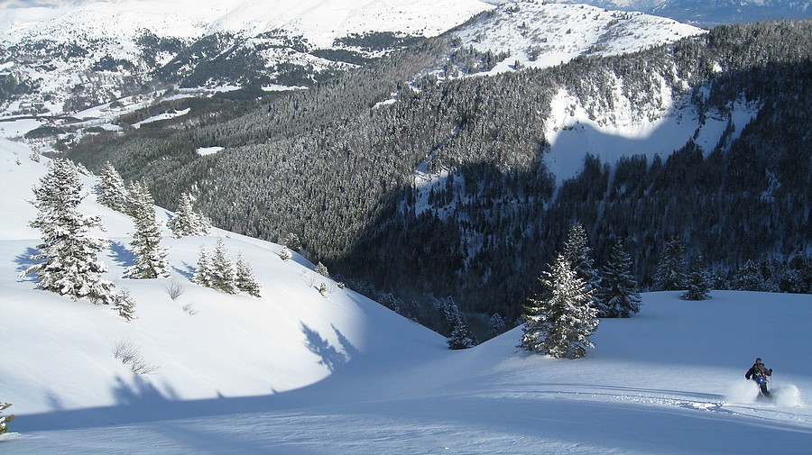 Retour vers Gresse : dernier rayon de soleil