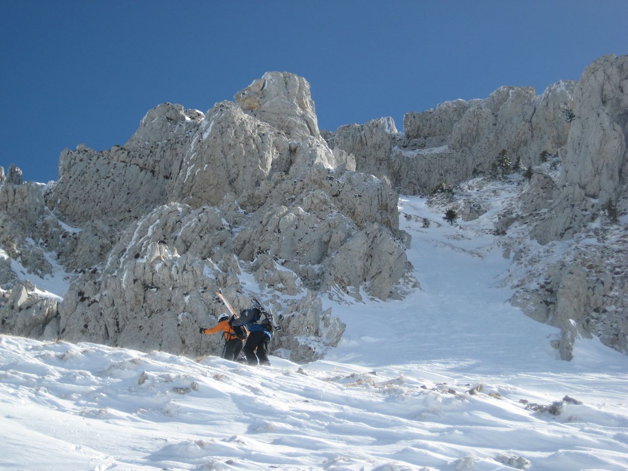 Couloir de Jusson : à l'attaque les p'tits!