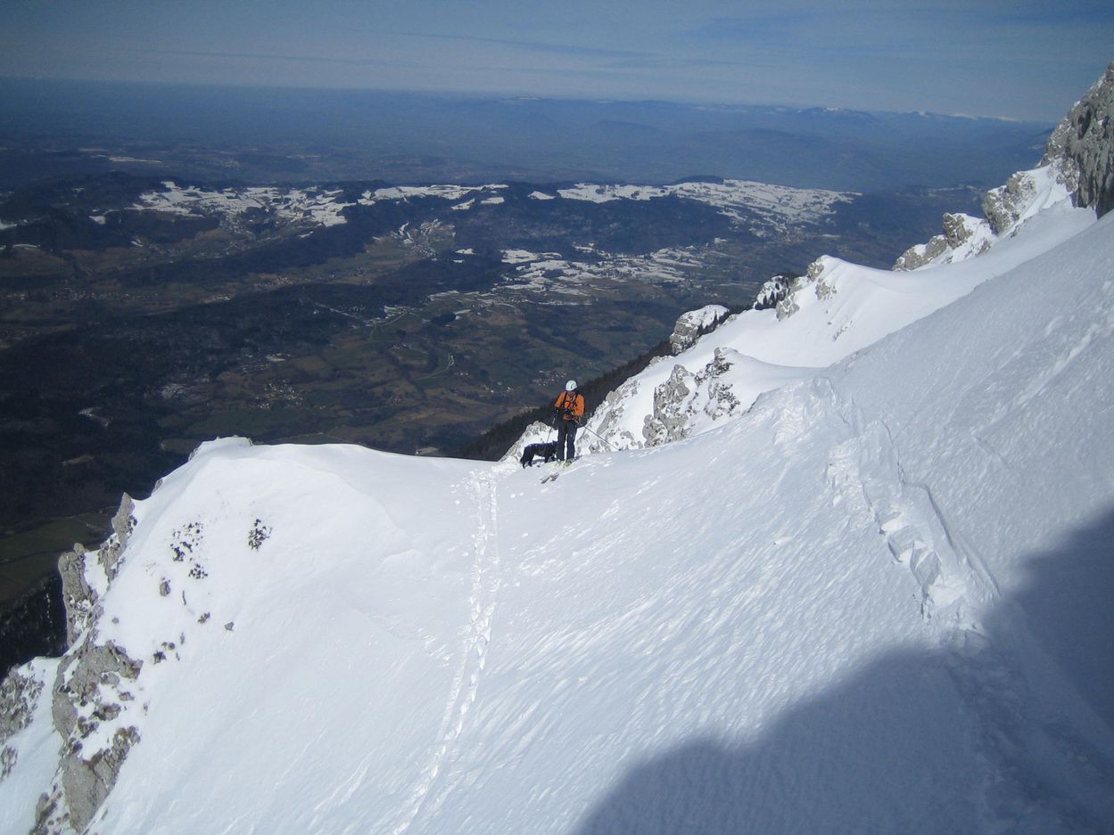 Couloir de Jusson : Ted et son Maître