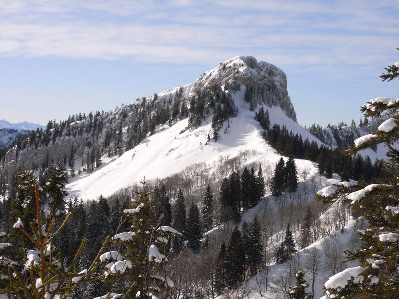 #7 La Petite Vache : Grosses fissures d La Petite Vache : Grosses fissures d'avalanches de fond sur la Petite Vache