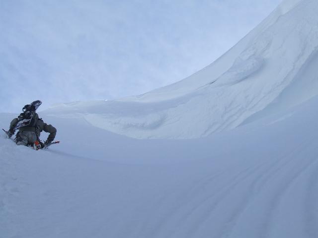 #3 Mont Billiat : La corniche en haut du couloir Jumeau Mont Billiat : La corniche en haut du couloir Jumeau