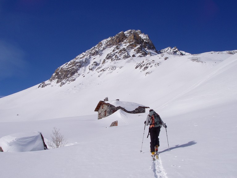 #1 Chalet du Plan : Alain trace dans la croutée... Chalet du Plan : Alain trace dans la croutée...