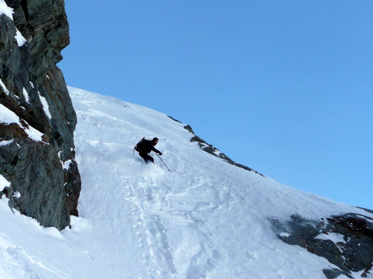 #8 fin de l fin de l'écharpe : Seb attaque dans les dernières pentes un peu raides
