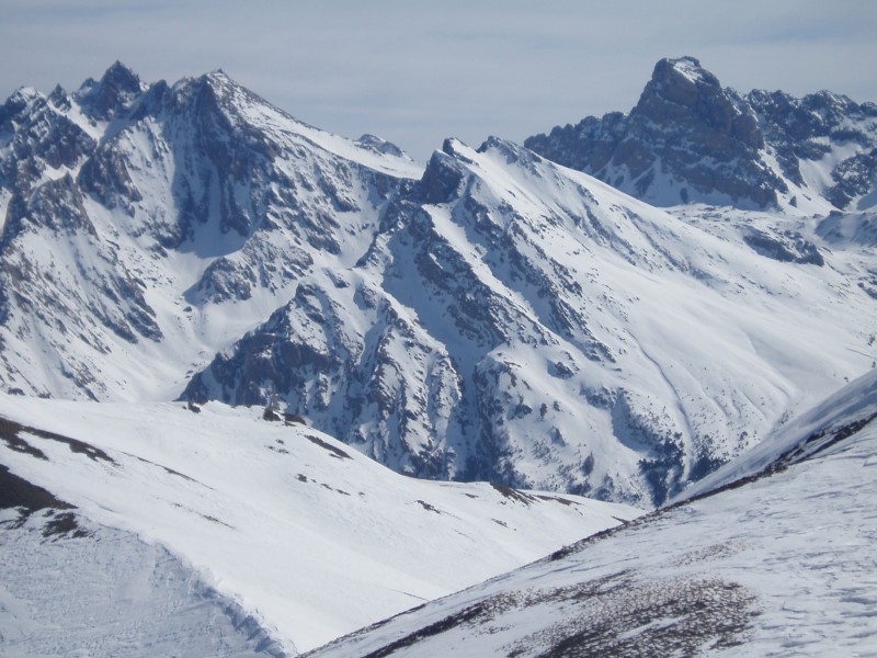 #4 Vue vers le Sud : Aiguilles et brec du Chambeyron Vue vers le Sud : Aiguilles et brec du Chambeyron