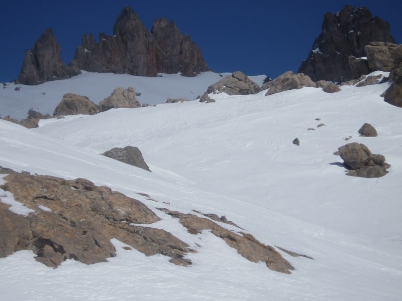 #5 Descente de la Mortice : passage sous la pointe des Houerts Descente de la Mortice : passage sous la pointe des Houerts