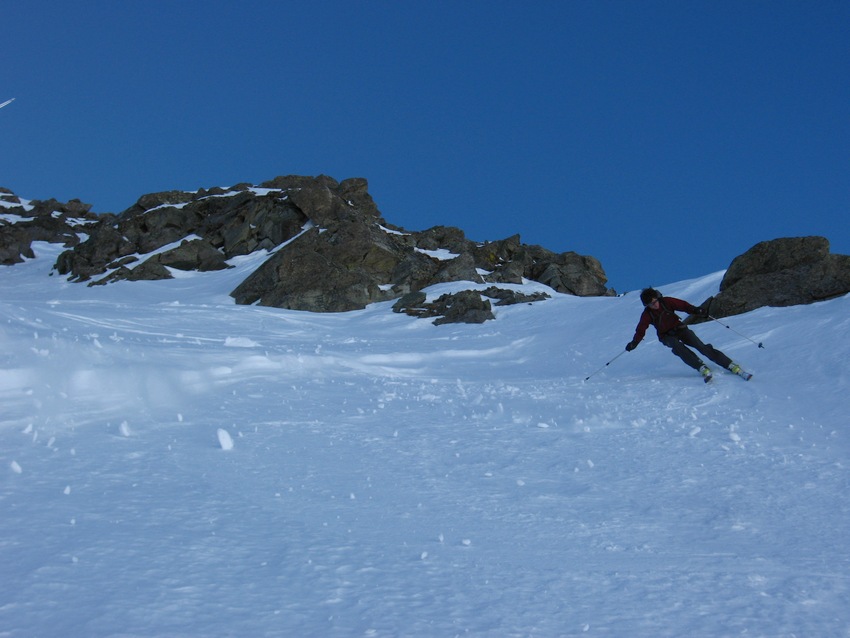 #11 Rissiou : Clément dans le couloir N du Rissiou Rissiou : Clément dans le couloir N du Rissiou