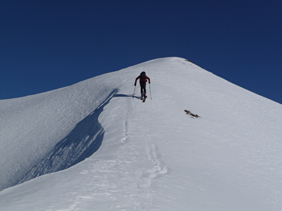 #3 Rissiou : Etienne sur l Rissiou : Etienne sur l'arête menant au sommet