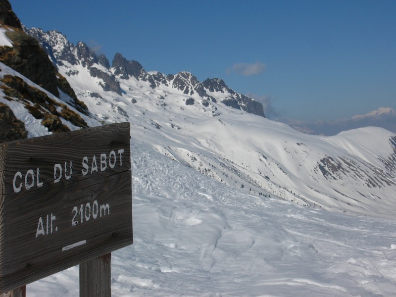 #34 Col du Sabot : Bientôt la fin, les Aiguilles d Col du Sabot : Bientôt la fin, les Aiguilles d'Argentière et le Mont Blanc comme horizon