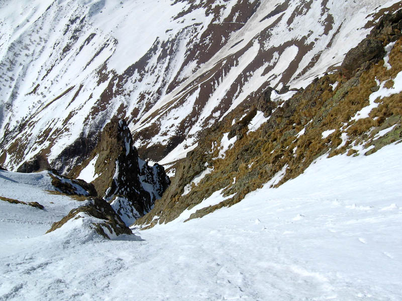 #4 Couloir SW : Le couloir, légèrement sinueux. Couloir SW : Le couloir, légèrement sinueux.