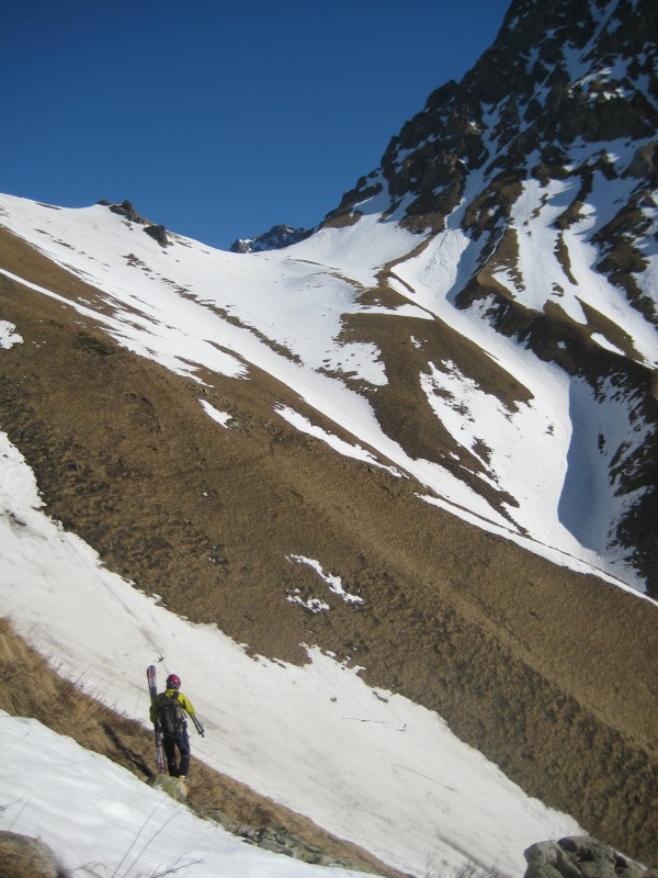 #2 Traversée : pour aller rejoindre le couloir SW des Marmes Traversée : pour aller rejoindre le couloir SW des Marmes