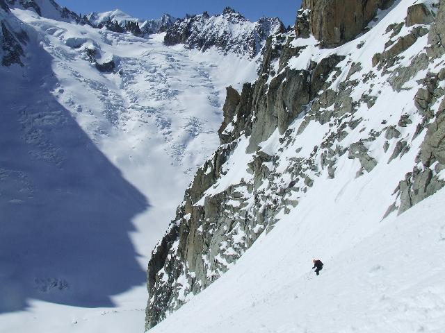 #3 couloir de l couloir de l'eboulement : neige transfo en rive droite