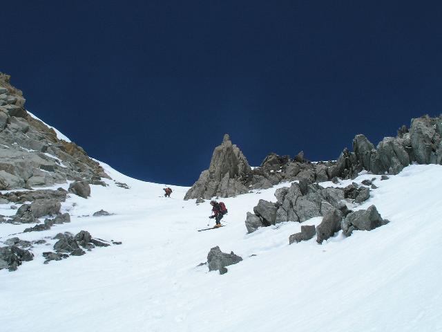 #5 couloir de l couloir de l'eboulement : le depart raide du couloir