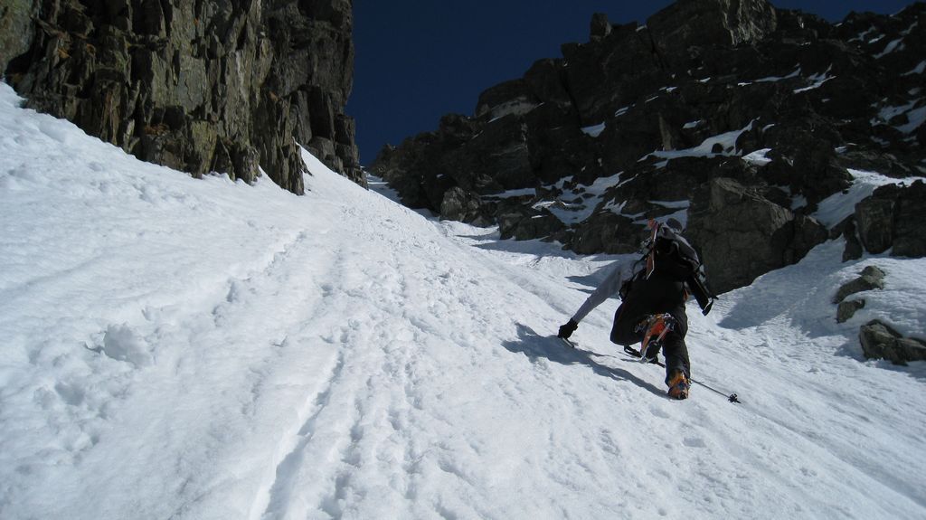 #5 Rocher d Rocher d'Arguille Couloir SW : ça commence à serieusement se redresser