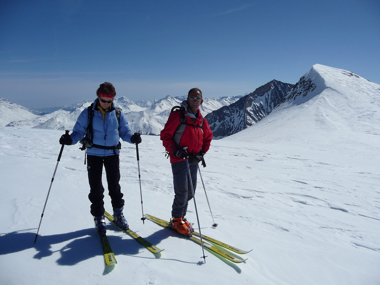 #18 Avant d Avant d'entammer la descente : Devant la Dent Parrachée et le Dôme de l'Arpont