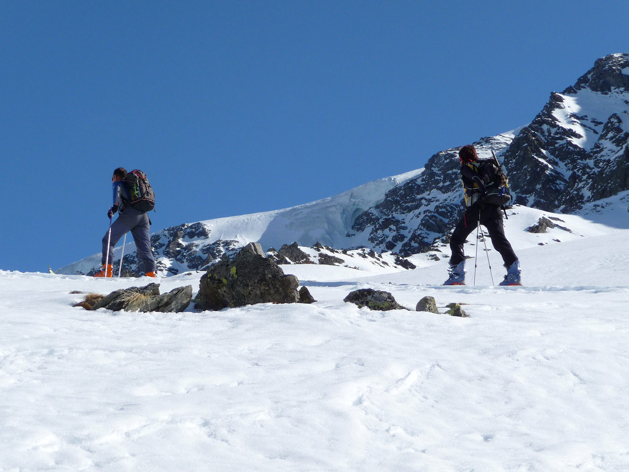 #5 Impressionnants séracs : Nous abordons l Impressionnants séracs : Nous abordons l'arête du Vallonnet