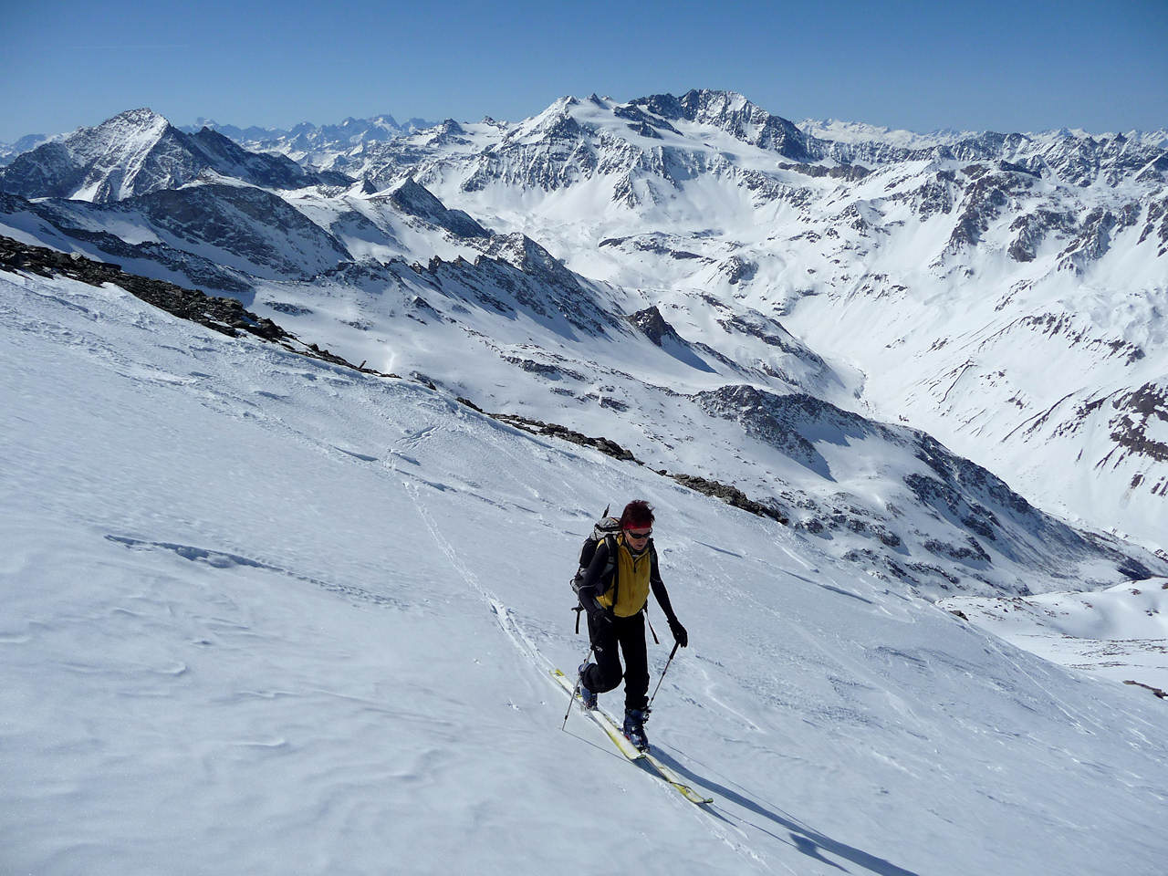 #9 L L'arête encore enneigée : Devant Péclet-Polset