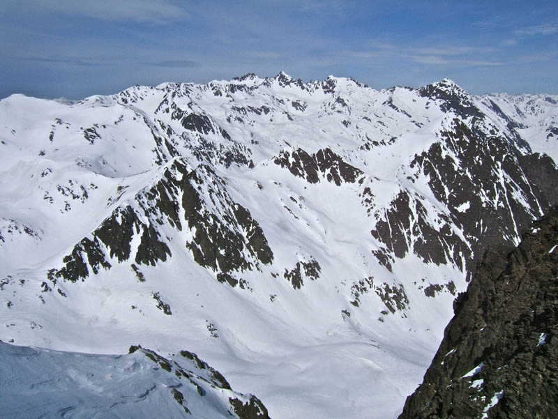 #9 AUTARET : Vue de la Cime Colle Longue au Corborant. AUTARET : Vue de la Cime Colle Longue au Corborant.