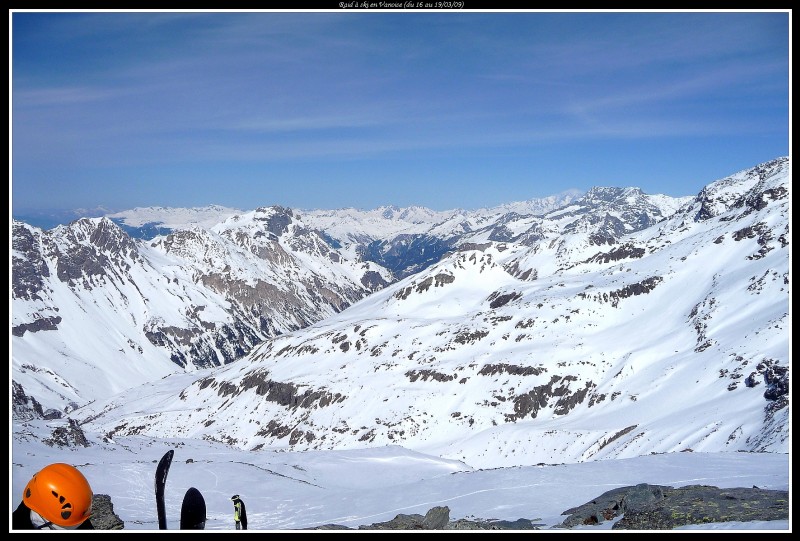 #4 Depuis le col du Génépy : Vue vers le Nord, avec le Roc du Blanchon. Depuis le col du Génépy : Vue vers le Nord, avec le Roc du Blanchon.
