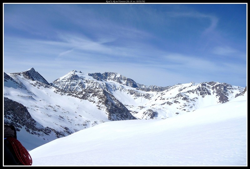 #3 Le glacier de Gébroulaz : L Le glacier de Gébroulaz : L'Aguille de Polset et son Dôme ainsi que l'Aiguille de Péclet.