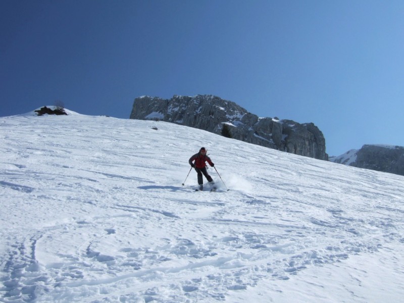 #7 couloir SO pointe Bella Cha : Dans le bas de la combe Marto couloir SO pointe Bella Cha : Dans le bas de la combe Marto