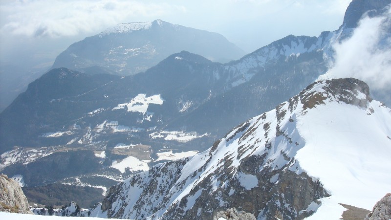 #4 L L'aiguille du petit Veymont : Impressionnante vue d'ici