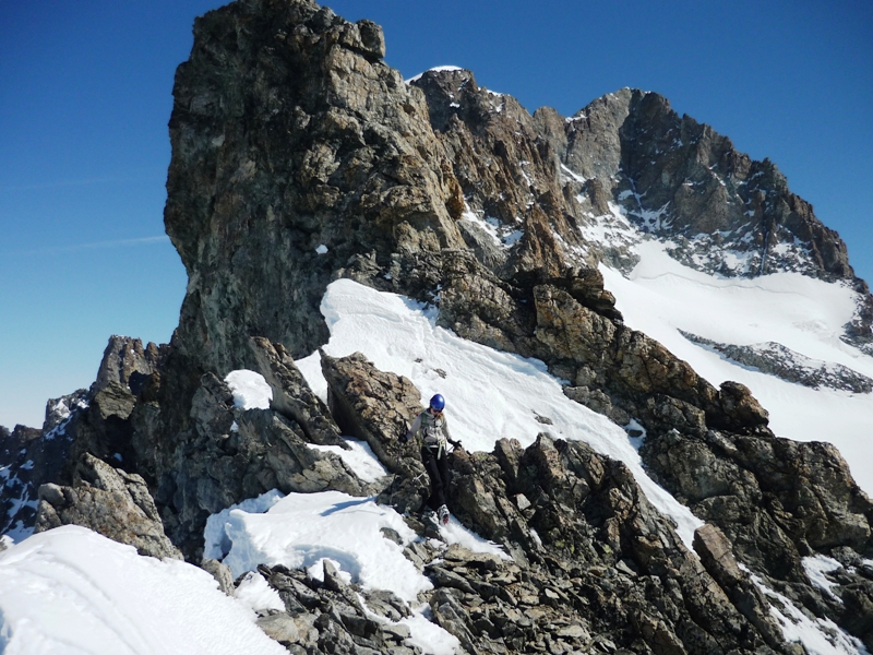 #17 Flambeau des Ecrins : La crête sommital. Flambeau des Ecrins : La crête sommital.