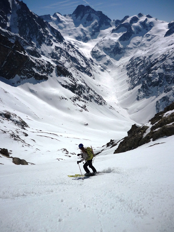 #20 Flambeau des Ecrins : Descente sur le refuge. Flambeau des Ecrins : Descente sur le refuge.