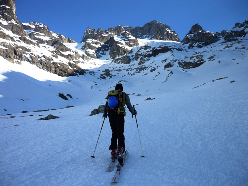 #15 Flambeau des Ecrins : Montée au dessus du refuge. Flambeau des Ecrins : Montée au dessus du refuge.