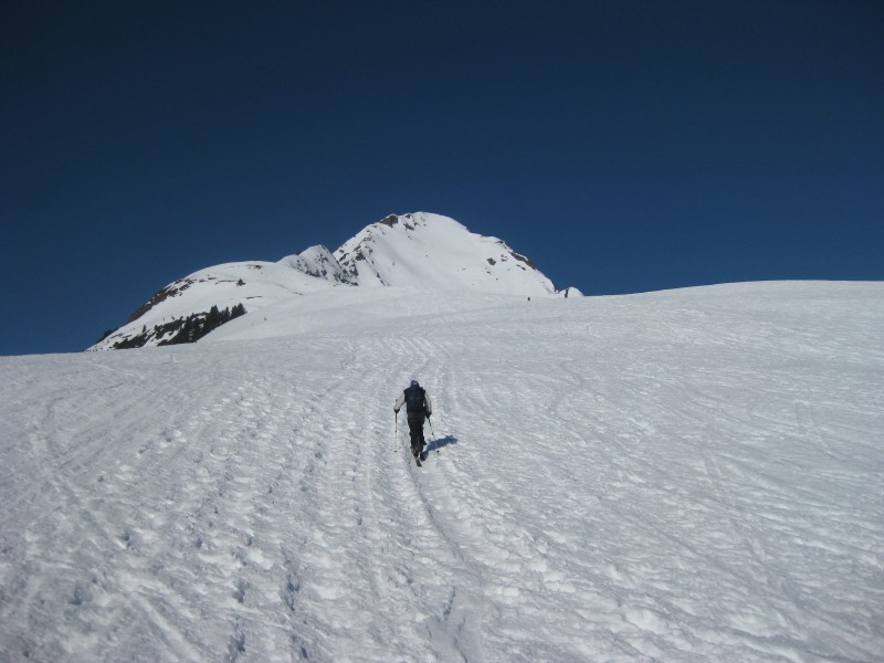 Objectif du jour : Un randonneur affuté lancé vers le sommet