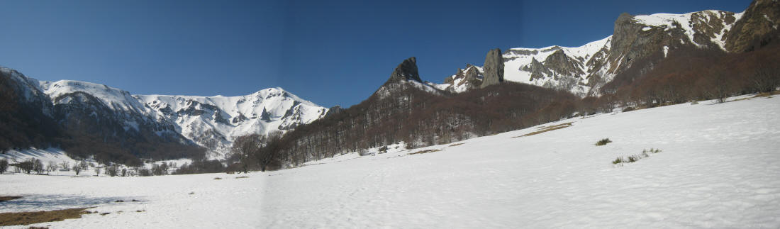 #2 Vallée de Chaudefour : vue en entrant ce matin Vallée de Chaudefour : vue en entrant ce matin