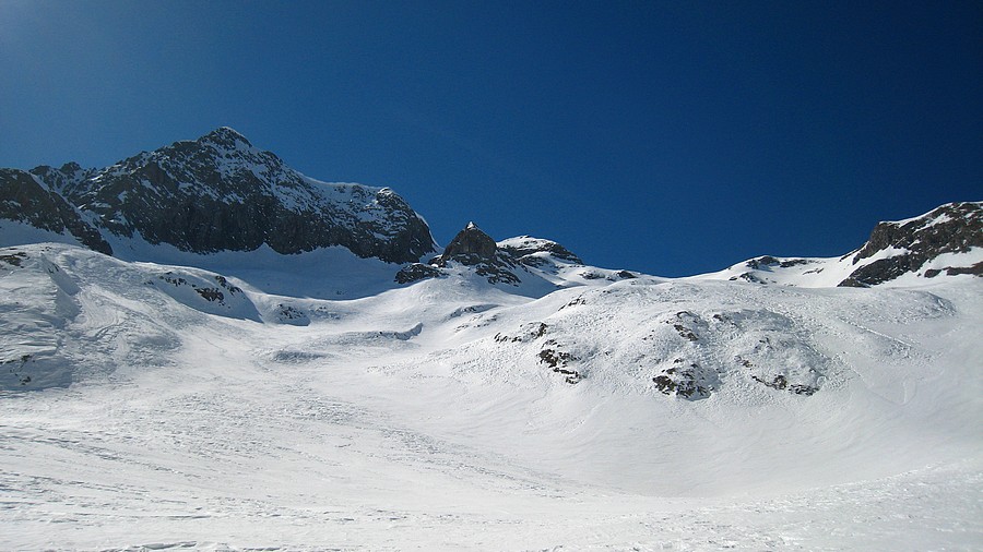 #1 Glacier du Mourre la Mine : Et à gauche le Pic. Glacier du Mourre la Mine : Et à gauche le Pic.