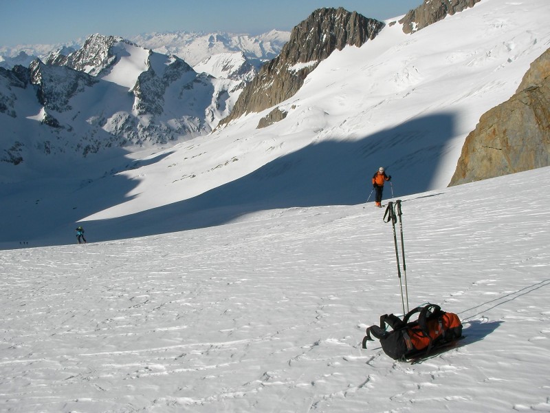 sur le glacier