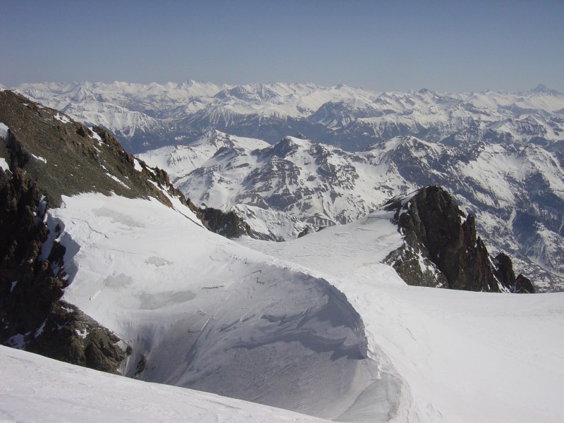 le sommet : la Pointe Durand tire la gueule...