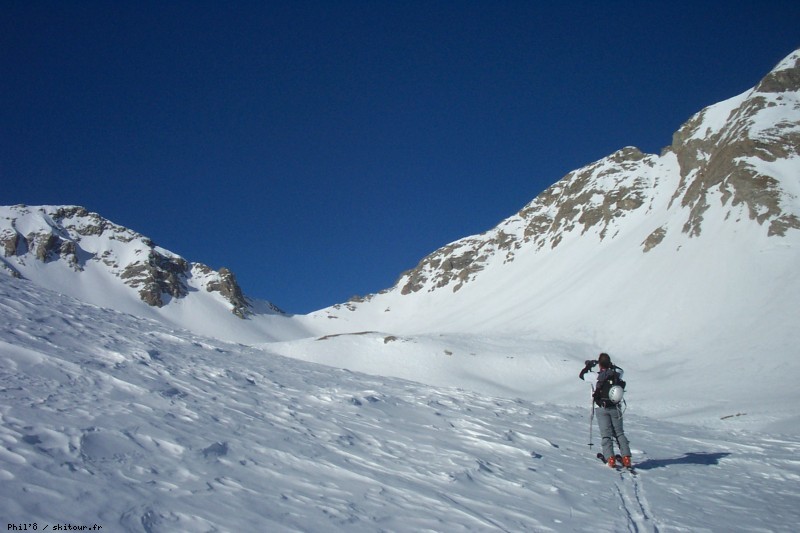 Col de la petite cayolle : Cette année, pas de corniche à passer