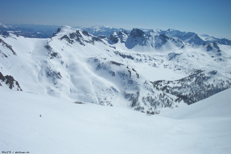 #15 Lac et tours d Lac et tours d'Allos : Vus de la pente sommitale