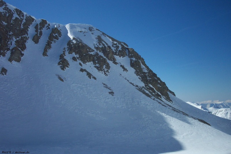 Antécime du trou de l'aigle : Nous avons descendu le couloir de droite