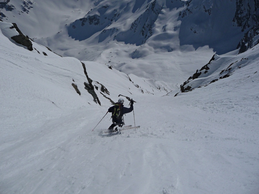 Couloir SW : Bonne transfo dans le couloir