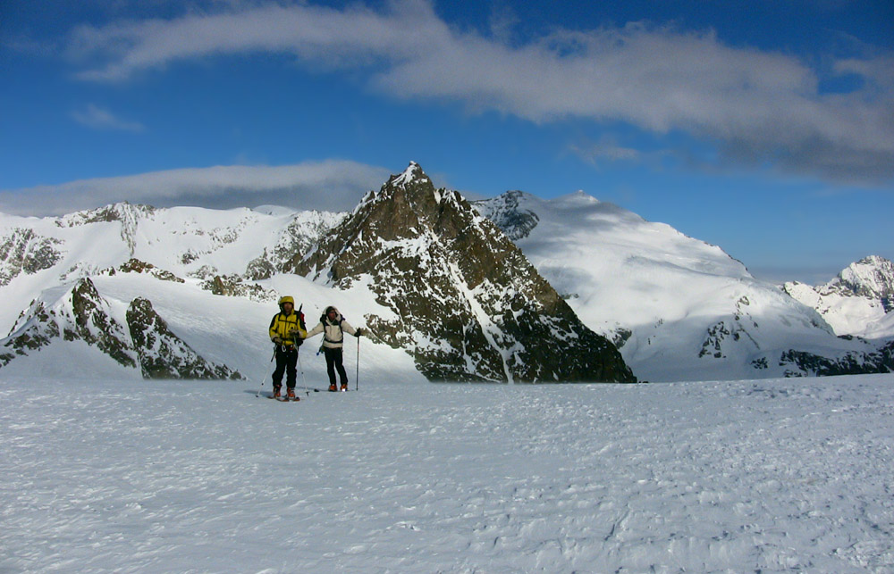#81 Col de l Col de l'Evèque : Jour 5 - Arrivée au Col avec le Pigne d'Arolla en A/R plan