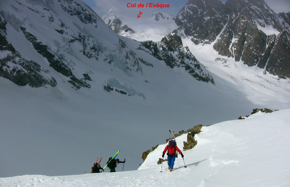 #83 Col du Mt Brulé - 3213m : Jour 5 - Arrivée au Col avec nos amis suisses Col du Mt Brulé - 3213m : Jour 5 - Arrivée au Col avec nos amis suisses