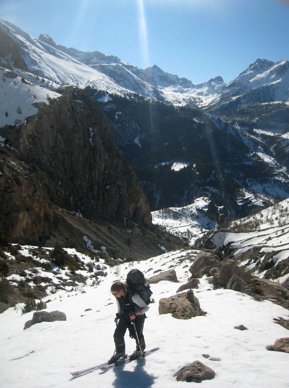 J5 : Vallon du Châtellet : Fin de la partie raide du départ