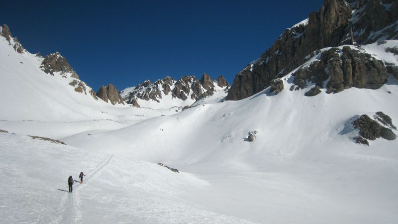 J4 : Col de la Portiolette : Le repère rocheux et immanquable