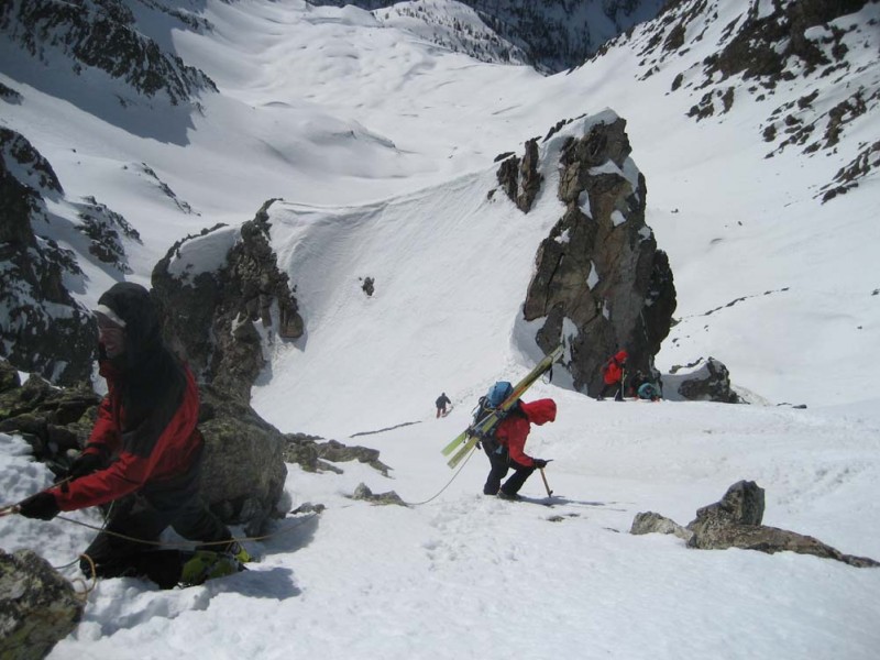 #14 Rocca la Paur : le petit couloir Sud qui mène au sommet Rocca la Paur : le petit couloir Sud qui mène au sommet