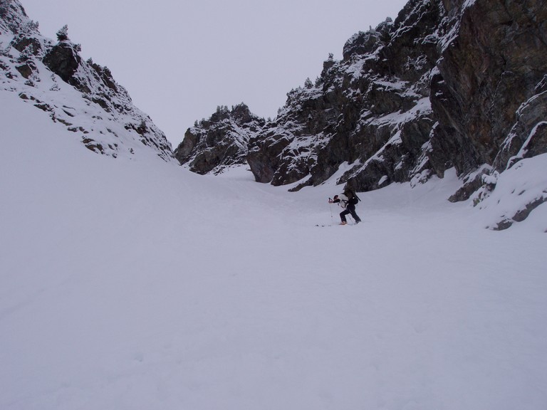#3 Couloir au dessus du lac : Rémy à la trace.... Couloir au dessus du lac : Rémy à la trace....