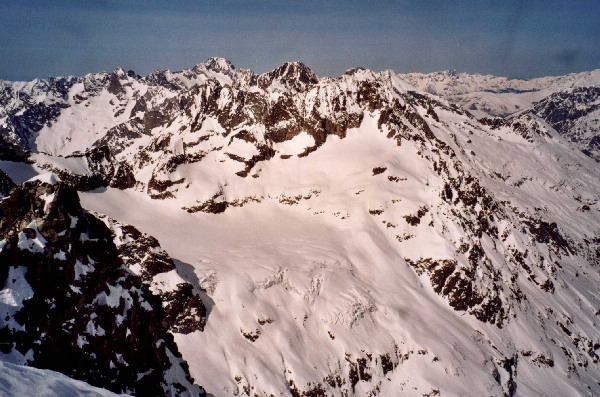 #7 Glacier des Sellettes : Itineraire d Glacier des Sellettes : Itineraire d'accés de la bréche de l'Olan versant refuge de la Lavey