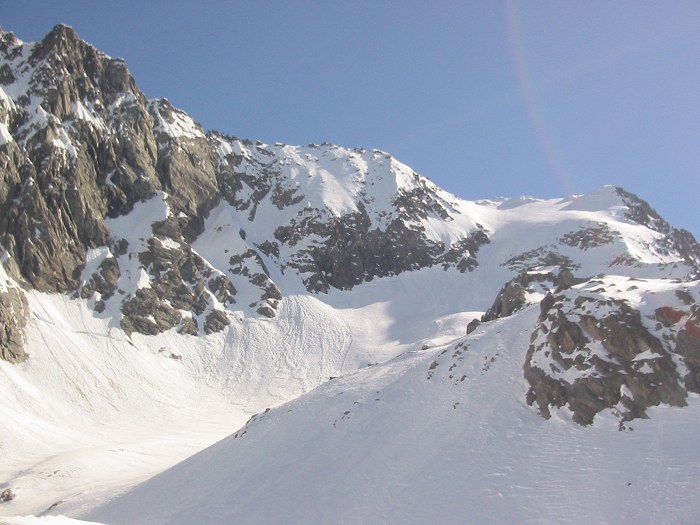 #1 Pointe du Vallonnet : Le petit raidillon qui monte à la pointe du Vallonnet (40°) Pointe du Vallonnet : Le petit raidillon qui monte à la pointe du Vallonnet (40°)