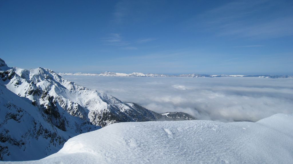 Mer de nuages : Vercors depuis le sommet