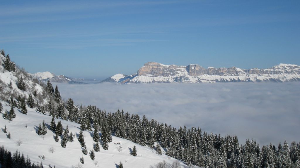 Chartreuse : la Dent de Crolles est encore bien blanche